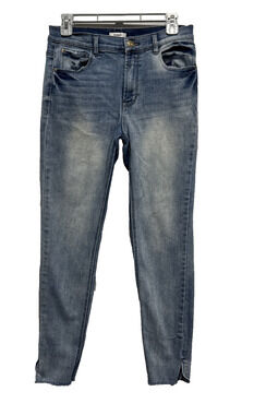Kensie Skinny Ankle Slits Jeans Womens 8/29 Blue Stretch Denim Casual
